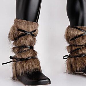 Furry Faux Fur Boot Covers